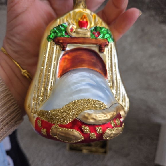 Waterford Red and Gold Holiday Ornaments - Picture 4 of 5